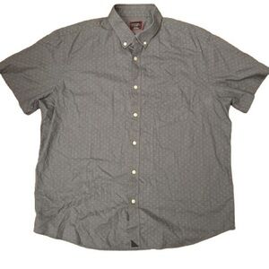 Untuckit Sinclair Shirt XL Blue Gray floral Dot Print Button Down Cotton
